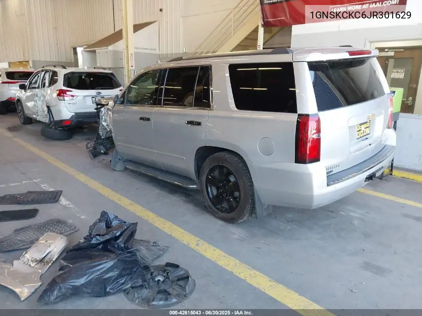 2018 Chevrolet Tahoe Premier VIN: 1GNSKCKC6JR301629 Lot: 42615043