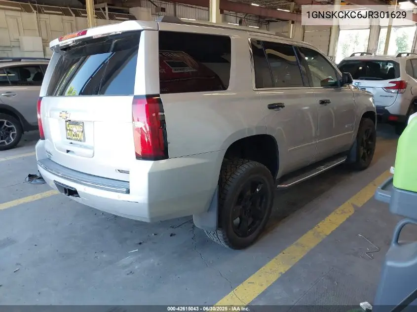 2018 Chevrolet Tahoe Premier VIN: 1GNSKCKC6JR301629 Lot: 42615043