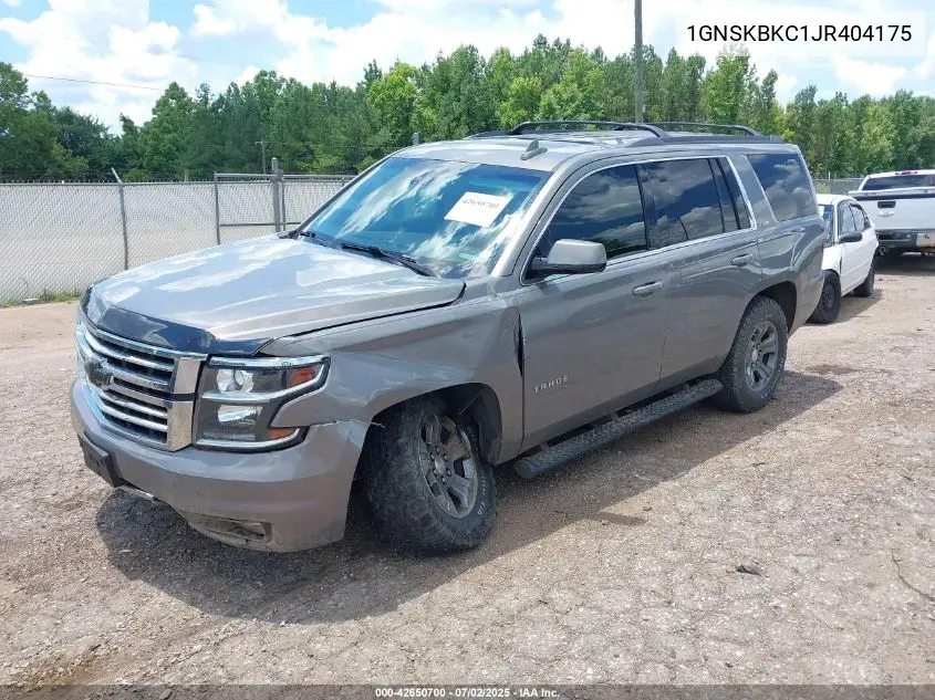 2018 Chevrolet Tahoe Lt VIN: 1GNSKBKC1JR404175 Lot: 42650700