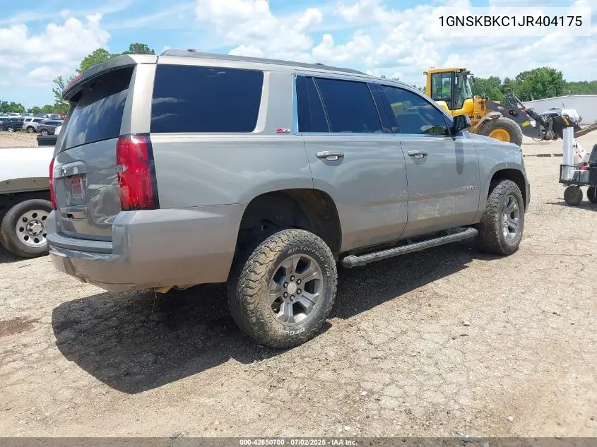 2018 Chevrolet Tahoe Lt VIN: 1GNSKBKC1JR404175 Lot: 42650700
