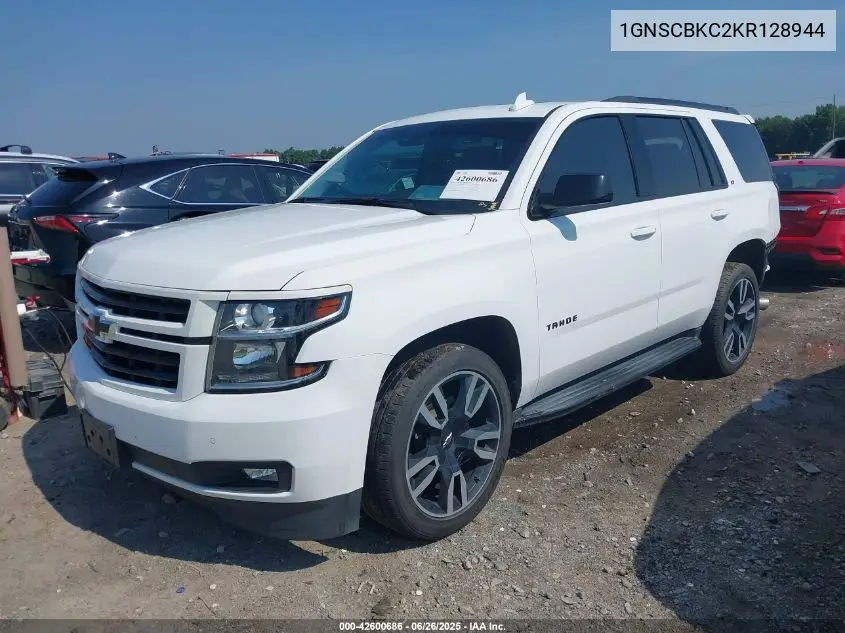 2019 Chevrolet Tahoe Lt VIN: 1GNSCBKC2KR128944 Lot: 42600686
