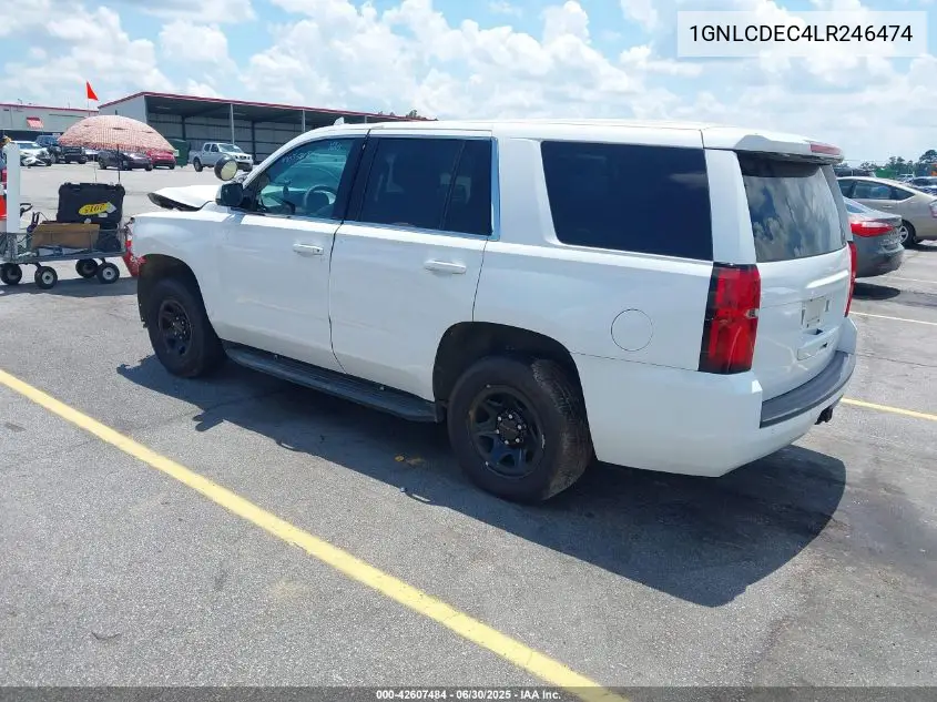 2020 Chevrolet Tahoe 2Wd Commercial Fleet VIN: 1GNLCDEC4LR246474 Lot: 42607484