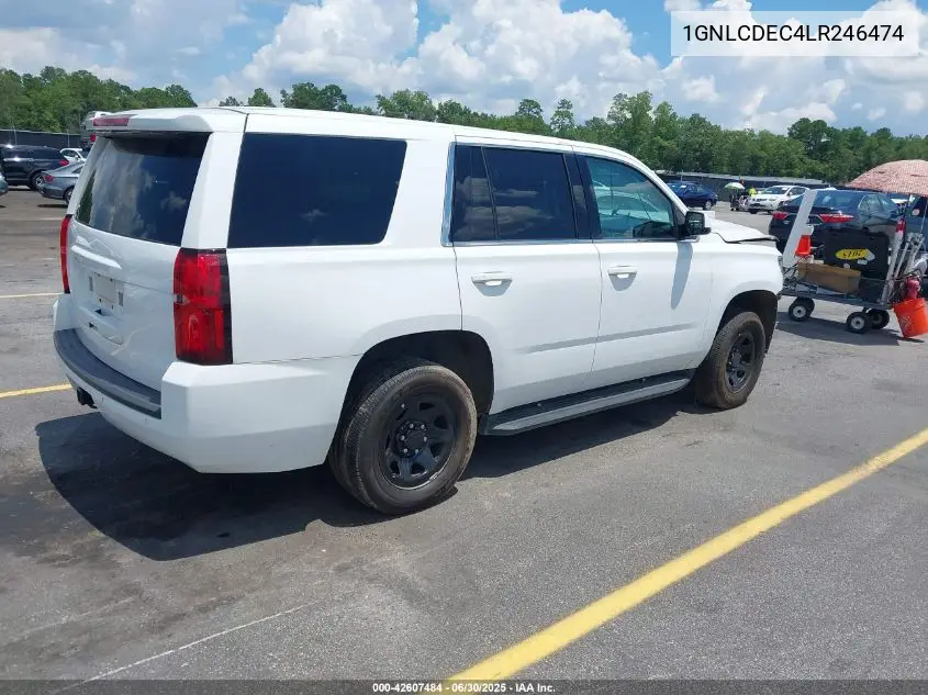 2020 Chevrolet Tahoe 2Wd Commercial Fleet VIN: 1GNLCDEC4LR246474 Lot: 42607484