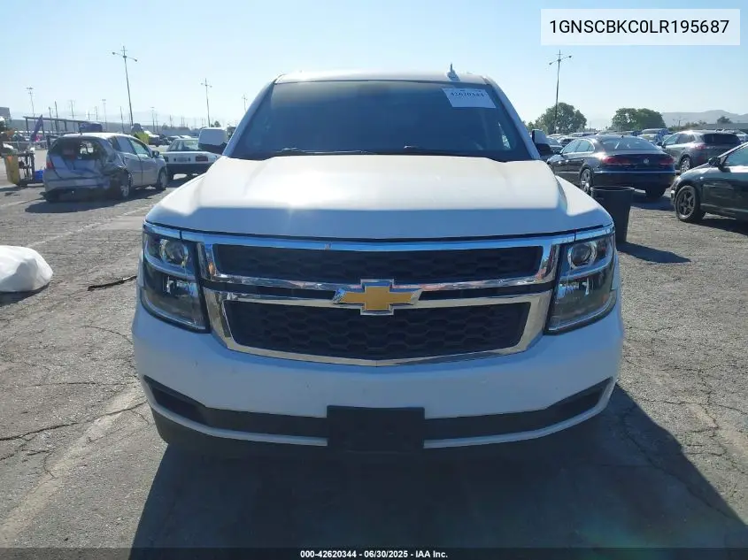 2020 Chevrolet Tahoe 2Wd Lt VIN: 1GNSCBKC0LR195687 Lot: 42620344