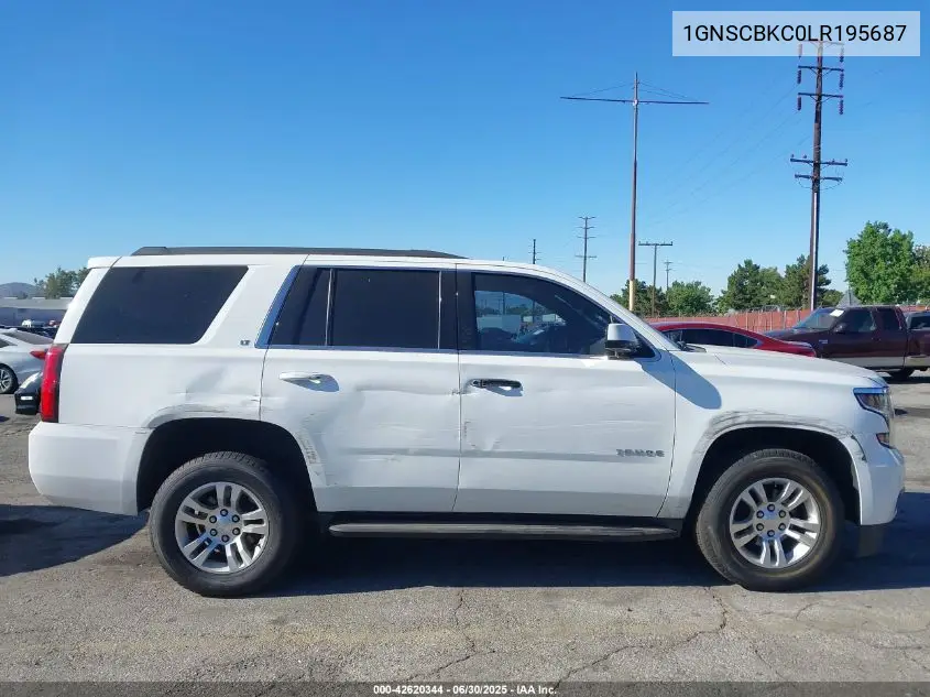 2020 Chevrolet Tahoe 2Wd Lt VIN: 1GNSCBKC0LR195687 Lot: 42620344
