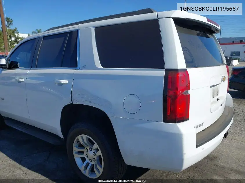 2020 Chevrolet Tahoe 2Wd Lt VIN: 1GNSCBKC0LR195687 Lot: 42620344