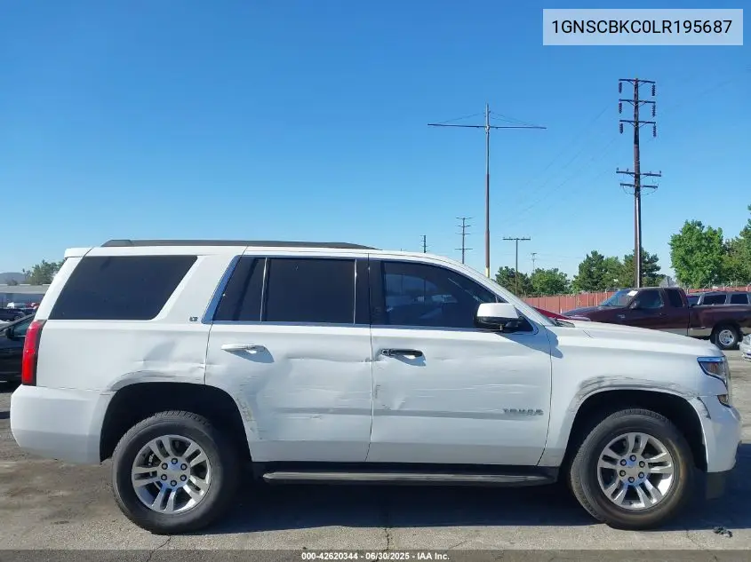 2020 Chevrolet Tahoe 2Wd Lt VIN: 1GNSCBKC0LR195687 Lot: 42620344