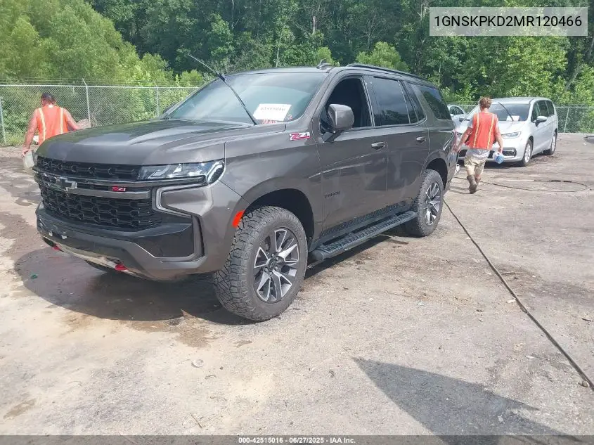 2021 Chevrolet Tahoe 4Wd Z71 VIN: 1GNSKPKD2MR120466 Lot: 42515016