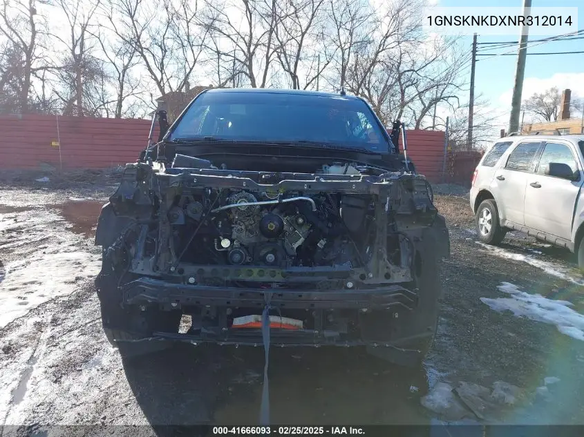 2022 Chevrolet Tahoe 4Wd Lt VIN: 1GNSKNKDXNR312014 Lot: 41666093