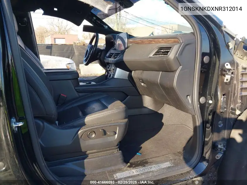 2022 Chevrolet Tahoe 4Wd Lt VIN: 1GNSKNKDXNR312014 Lot: 41666093