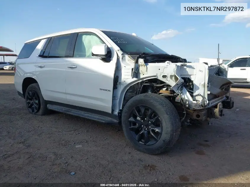 2022 Chevrolet Tahoe 4Wd High Country VIN: 1GNSKTKL7NR297872 Lot: 41941446