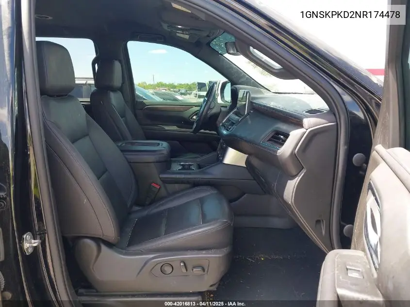 2022 Chevrolet Tahoe 4Wd Z71 VIN: 1GNSKPKD2NR174478 Lot: 42016813