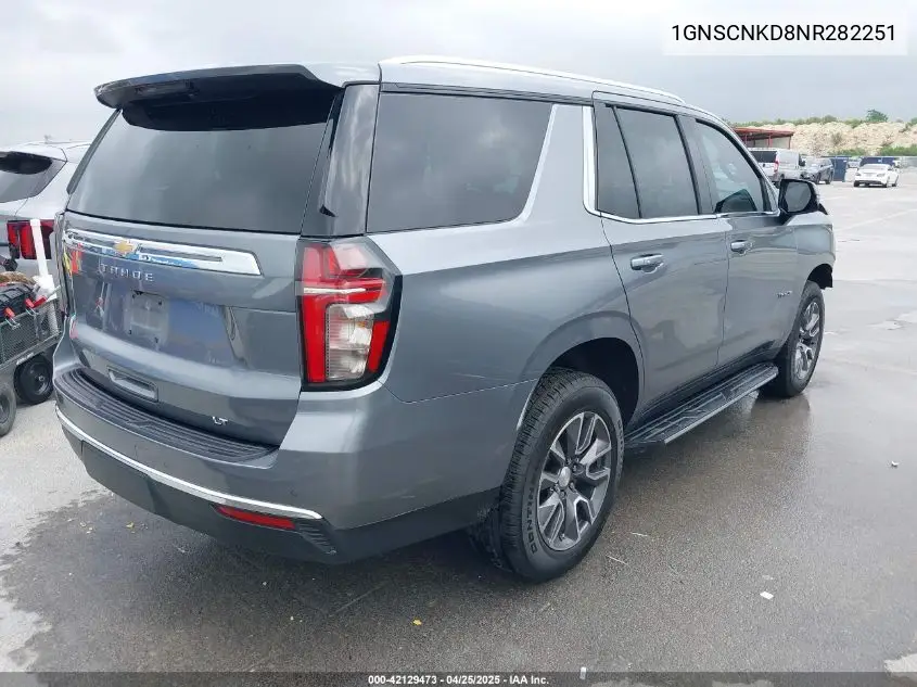 2022 Chevrolet Tahoe 2Wd Lt VIN: 1GNSCNKD8NR282251 Lot: 42129473