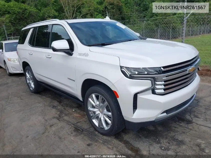 2022 Chevrolet Tahoe 4Wd High Country VIN: 1GNSKTKL9NR261567 Lot: 42291717