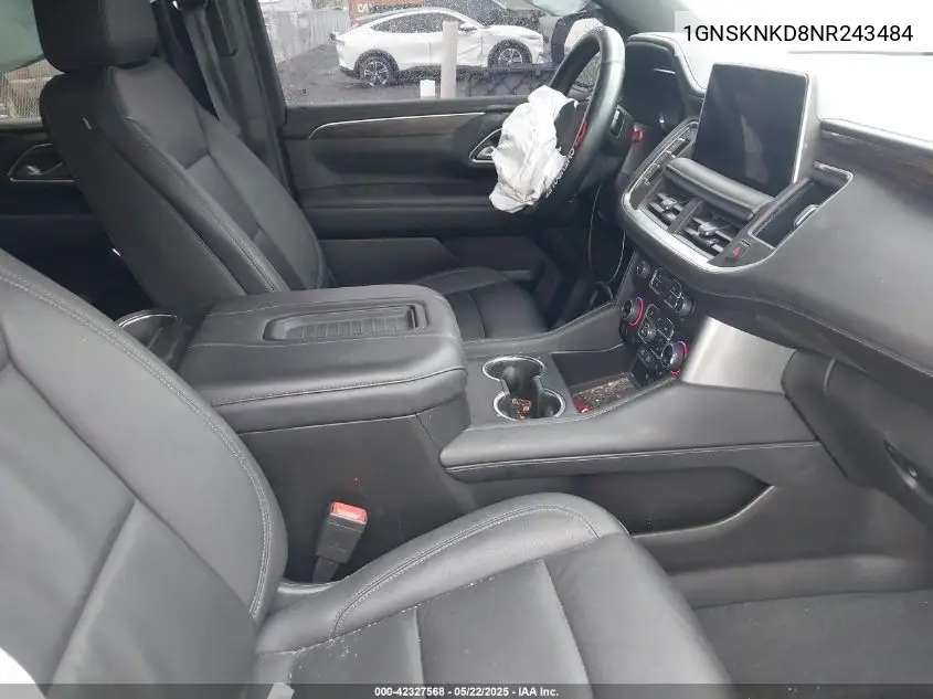 2022 Chevrolet Tahoe 4Wd Lt VIN: 1GNSKNKD8NR243484 Lot: 42327568