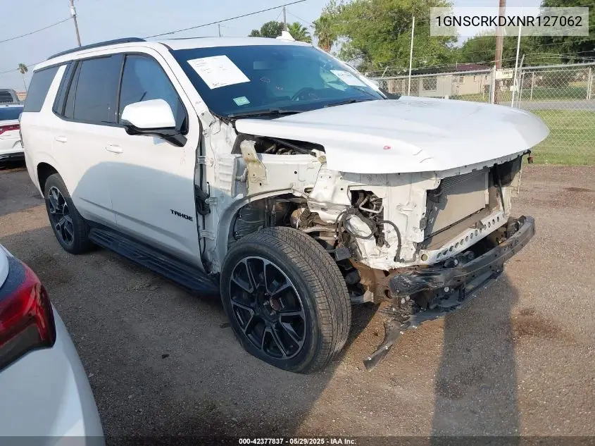 2022 Chevrolet Tahoe 2Wd Rst VIN: 1GNSCRKDXNR127062 Lot: 42377837