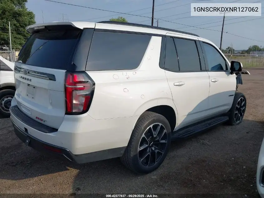 2022 Chevrolet Tahoe 2Wd Rst VIN: 1GNSCRKDXNR127062 Lot: 42377837
