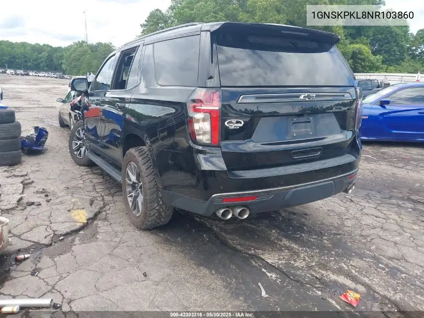 2022 Chevrolet Tahoe 4Wd Z71 VIN: 1GNSKPKL8NR103860 Lot: 42383316