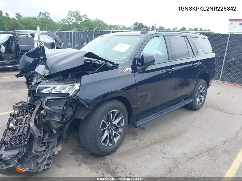 2022 Chevrolet Tahoe 4Wd Z71 VIN: 1GNSKPKL2NR225842 Lot: 42427283