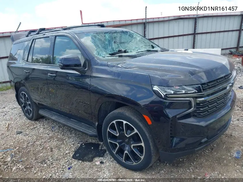 2022 Chevrolet Tahoe 4Wd Rst VIN: 1GNSKRKD1NR161457 Lot: 42429763