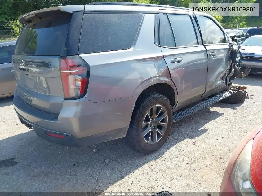 2022 Chevrolet Tahoe 4Wd Z71 VIN: 1GNSKPKDXNR109801 Lot: 42502286