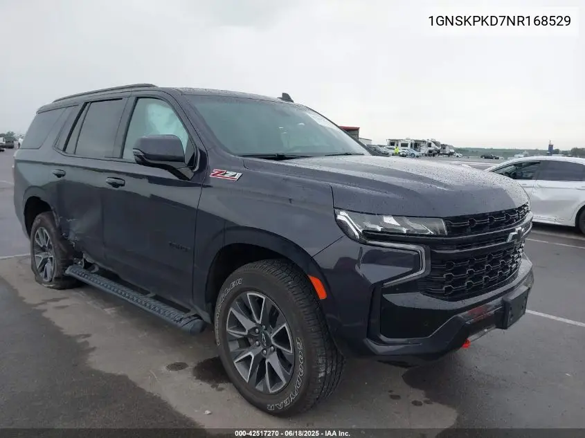 2022 Chevrolet Tahoe 4Wd Z71 VIN: 1GNSKPKD7NR168529 Lot: 42517270