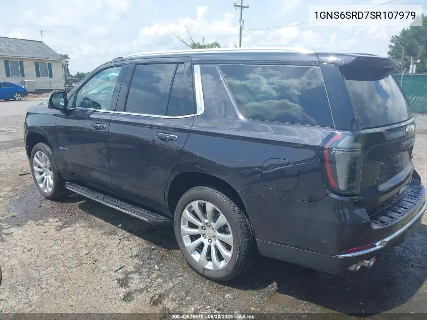 2025 Chevrolet Tahoe 4Wd Premier VIN: 1GNS6SRD7SR107979 Lot: 42626970
