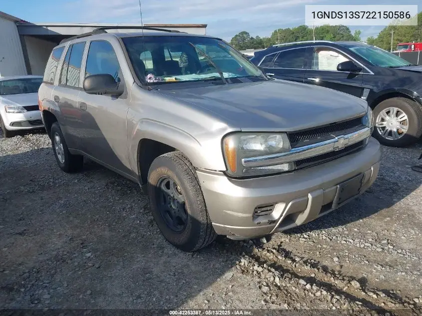 2002 Chevrolet Trailblazer Ls VIN: 1GNDS13S722150586 Lot: 42253387