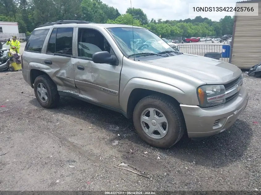 2002 Chevrolet Trailblazer Ls VIN: 1GNDS13S422425766 Lot: 42271311