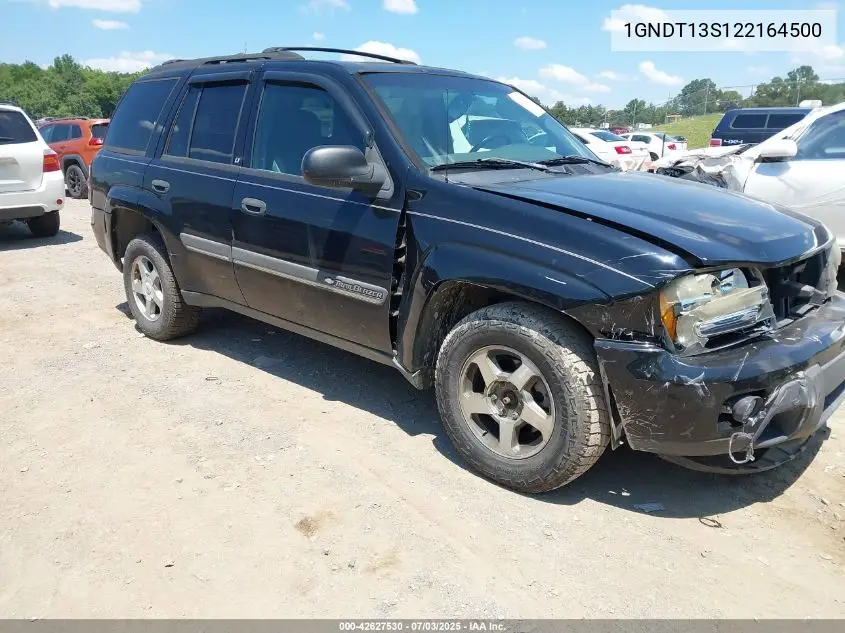 2002 Chevrolet Trailblazer Lt VIN: 1GNDT13S122164500 Lot: 42627530