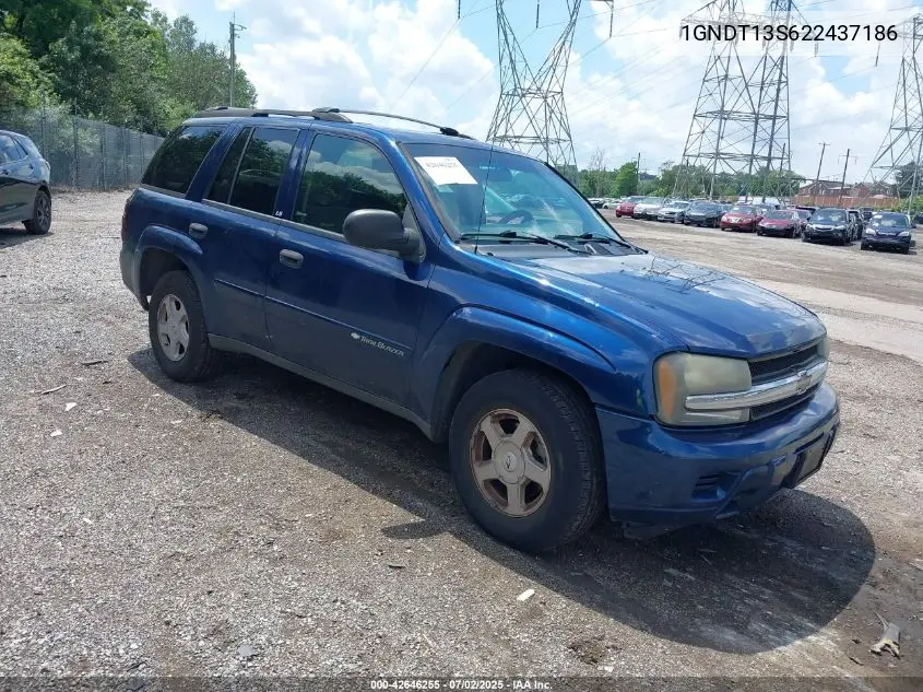 2002 Chevrolet Trailblazer Ls VIN: 1GNDT13S622437186 Lot: 42646255