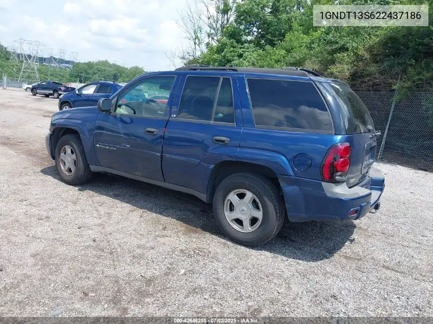2002 Chevrolet Trailblazer Ls VIN: 1GNDT13S622437186 Lot: 42646255