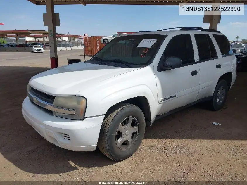 2002 Chevrolet Trailblazer Ls VIN: 1GNDS13S122522990 Lot: 42656090