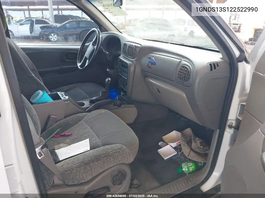 2002 Chevrolet Trailblazer Ls VIN: 1GNDS13S122522990 Lot: 42656090