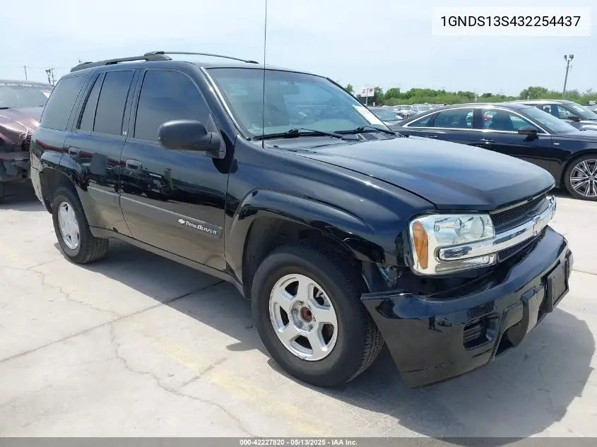2003 Chevrolet Trailblazer Ls VIN: 1GNDS13S432254437 Lot: 42227820