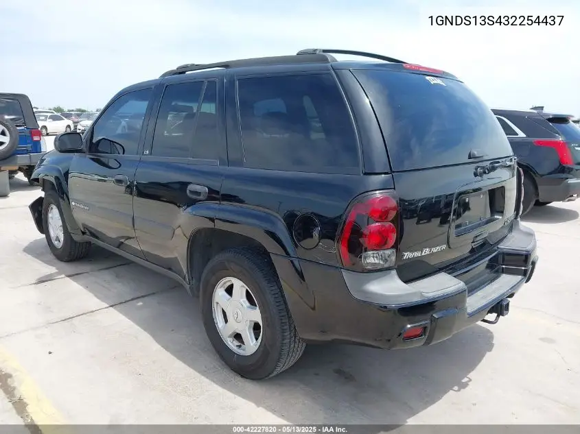 2003 Chevrolet Trailblazer Ls VIN: 1GNDS13S432254437 Lot: 42227820