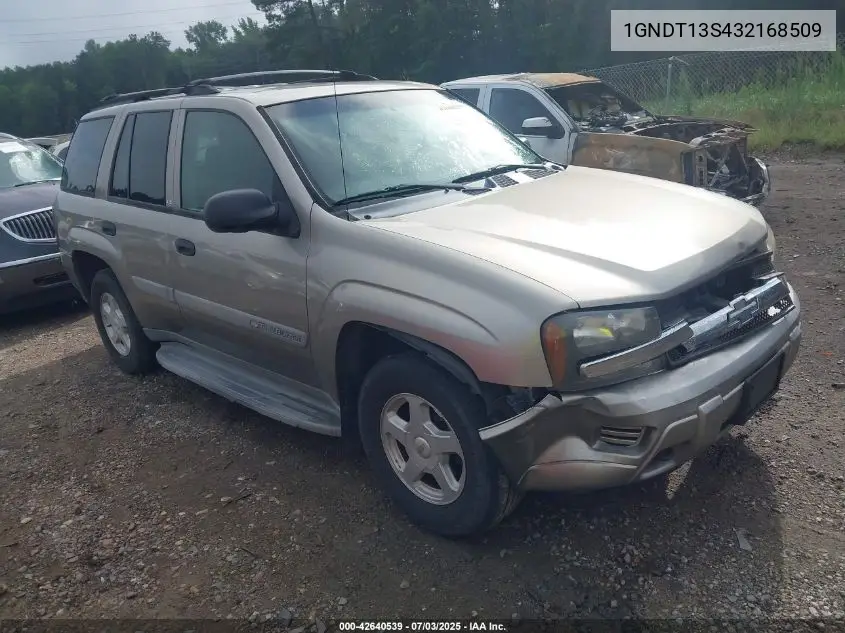 2003 Chevrolet Trailblazer Ls VIN: 1GNDT13S432168509 Lot: 42640539