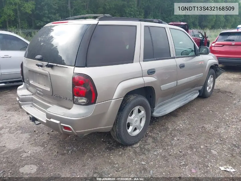 2003 Chevrolet Trailblazer Ls VIN: 1GNDT13S432168509 Lot: 42640539