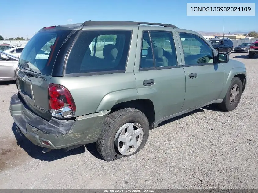 2003 Chevrolet Trailblazer Ls VIN: 1GNDS13S932324109 Lot: 42655499