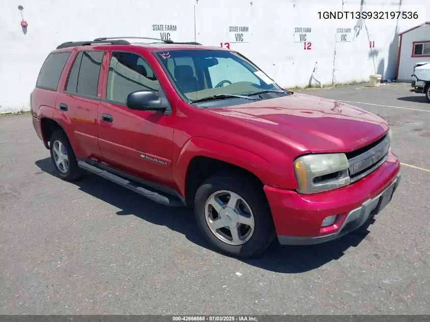 2003 Chevrolet Trailblazer Lt VIN: 1GNDT13S932197536 Lot: 42666568