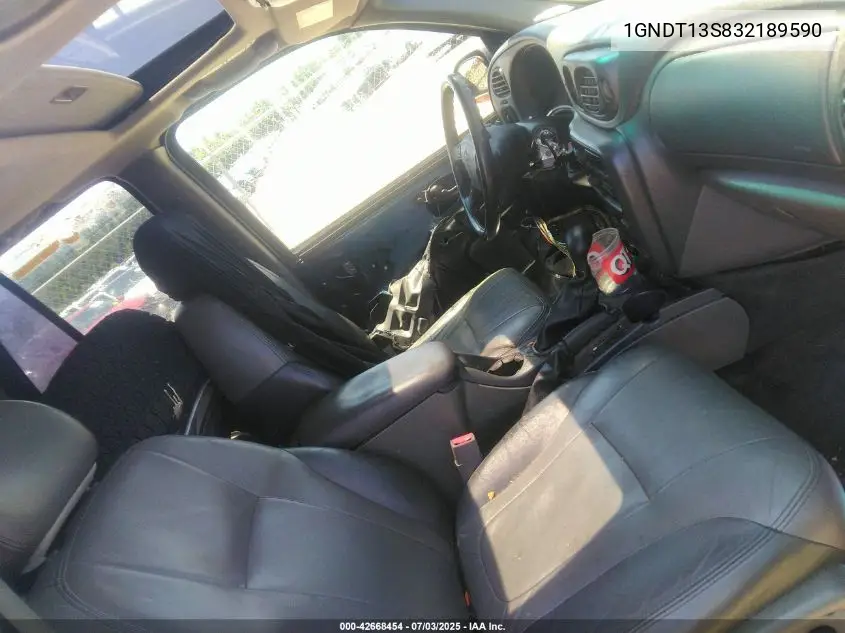 2003 Chevrolet Trailblazer Ltz VIN: 1GNDT13S832189590 Lot: 42668454