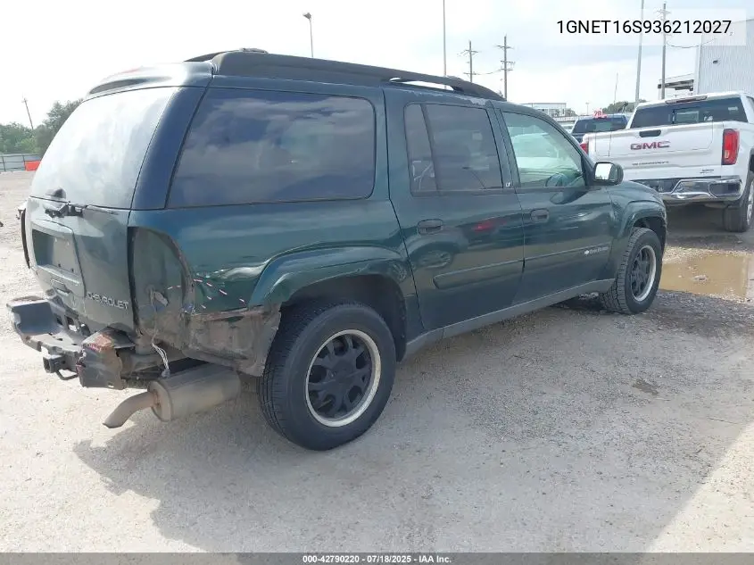 2003 Chevrolet Trailblazer Ext Lt VIN: 1GNET16S936212027 Lot: 42790220