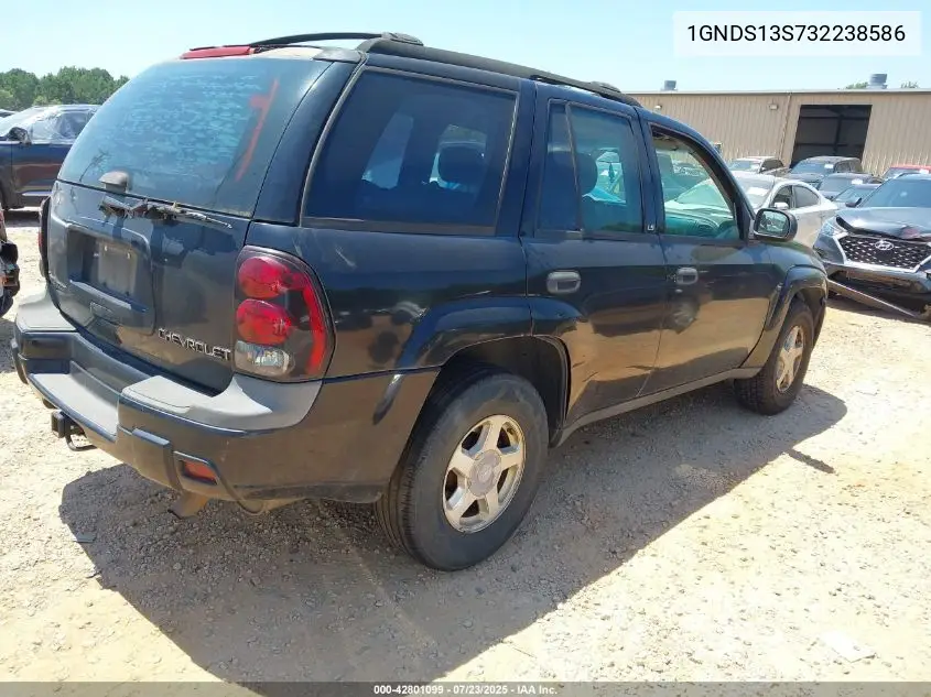 2003 Chevrolet Trailblazer Ls VIN: 1GNDS13S732238586 Lot: 42801099
