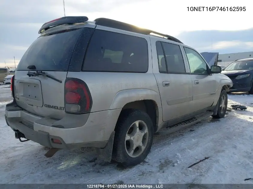 2004 Chevrolet Trailblazer Ext Ls/Lt/North Face Edition VIN: 1GNET16P746162595 Lot: 12218784X