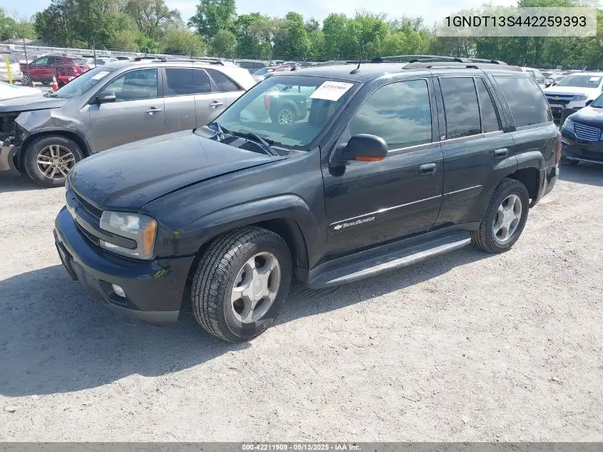 2004 Chevrolet Trailblazer Lt VIN: 1GNDT13S442259393 Lot: 42211909