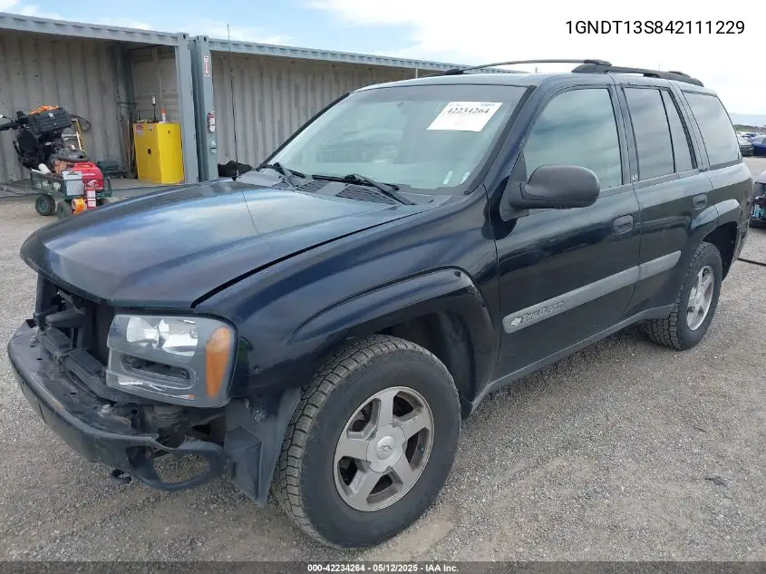2004 Chevrolet Trailblazer Ls VIN: 1GNDT13S842111229 Lot: 42234264