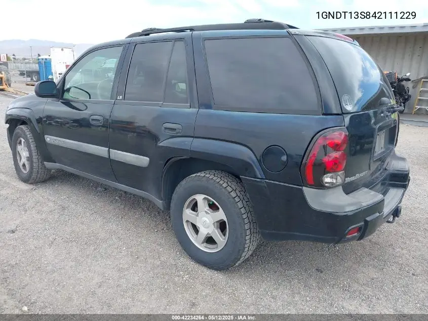 2004 Chevrolet Trailblazer Ls VIN: 1GNDT13S842111229 Lot: 42234264