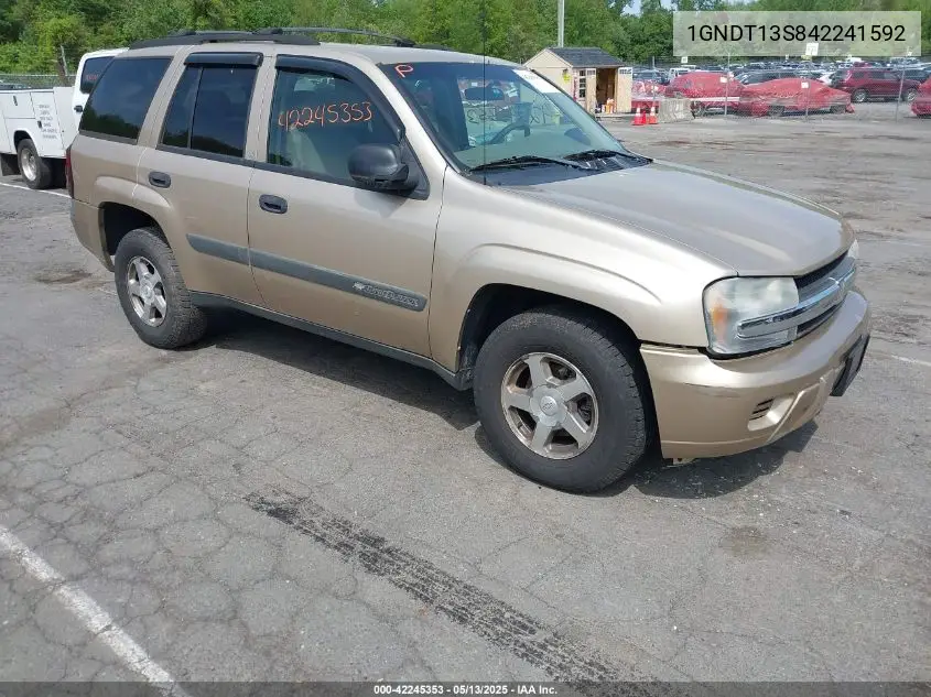 2004 Chevrolet Trailblazer Ls VIN: 1GNDT13S842241592 Lot: 42245353