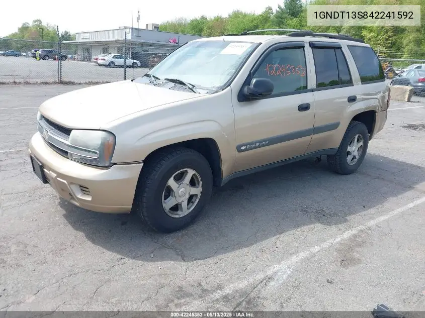 2004 Chevrolet Trailblazer Ls VIN: 1GNDT13S842241592 Lot: 42245353