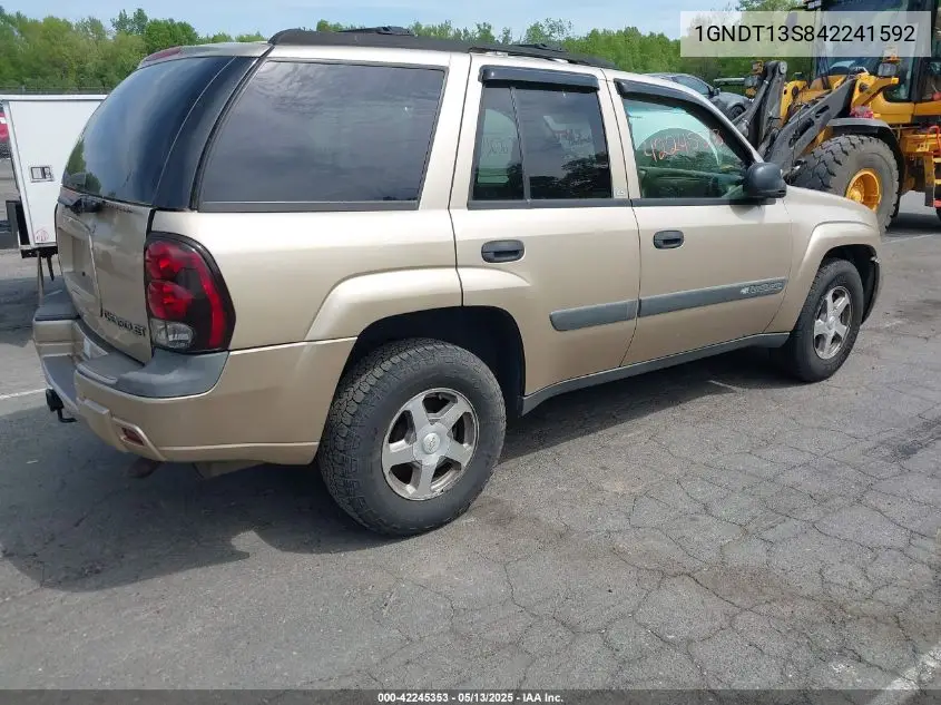 2004 Chevrolet Trailblazer Ls VIN: 1GNDT13S842241592 Lot: 42245353